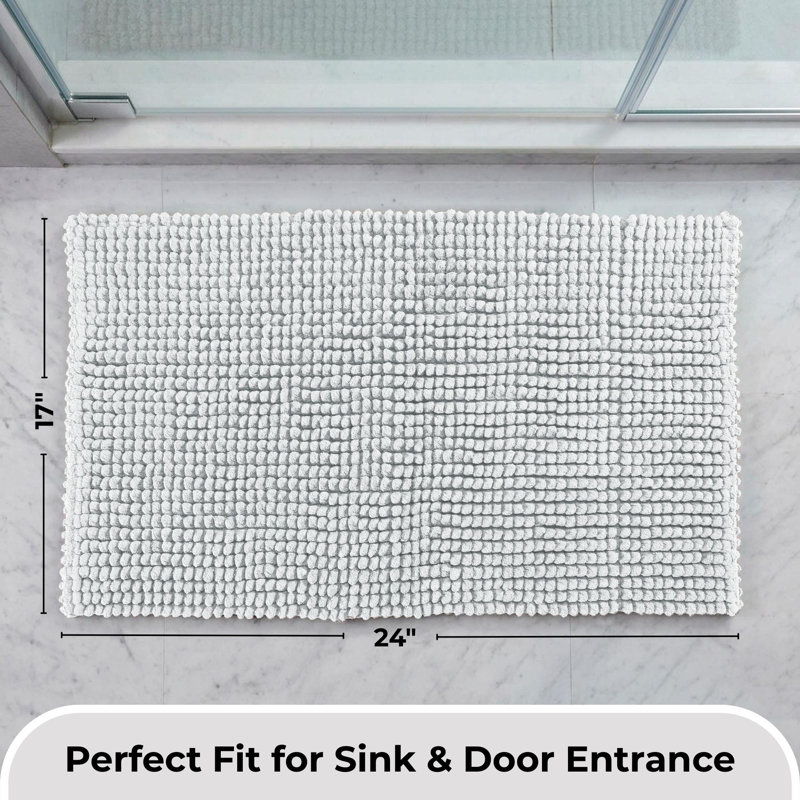 Tapis pour salle de bain Better Trends Indulgence, Rectangle - L 24 x l 17, Bleu