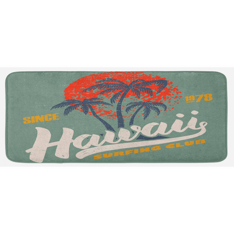 Tapis de cuisine hawaii