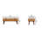 Marisal Boucle X Tan Leather Bench