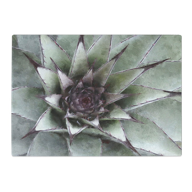 The Succulent Plant Chopping Board, 0.4cm H x 28.5cm W x 39cm L
