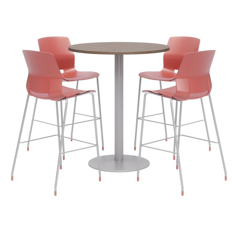 42" L Round Breakroom Table and Chair Set