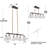 Satilla 6 - Light Dimmable Linear Chandelier