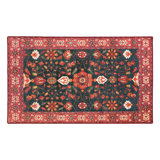 Tapis rouge / noir Ramage Indigo