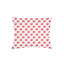 Coral Red Retro Shell Linen Dutch Euro Pillow 28X36 with Down Insert