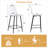 25.6" Modern Clear Acrylic Counter Height Bar Stools with Metal Frame and Footrest-1919339623-1919339548
