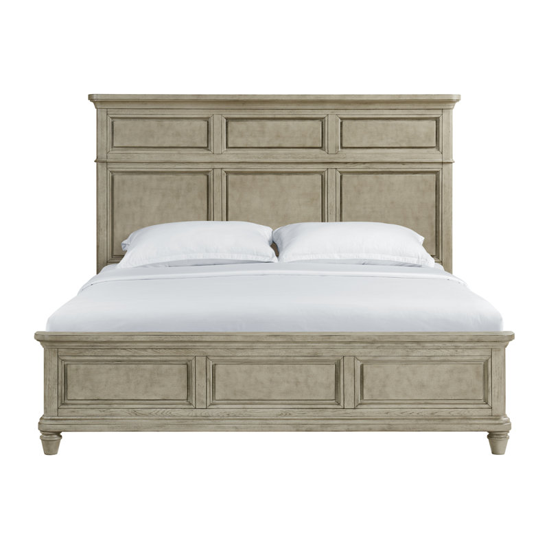 One Allium Way® Agnius King Panel Bed In Light Grey