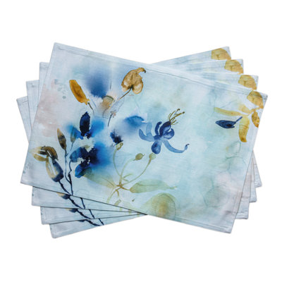 Ensemble de napperons 100% coton 4 - 13 po x 19 po Maison d'Hermine