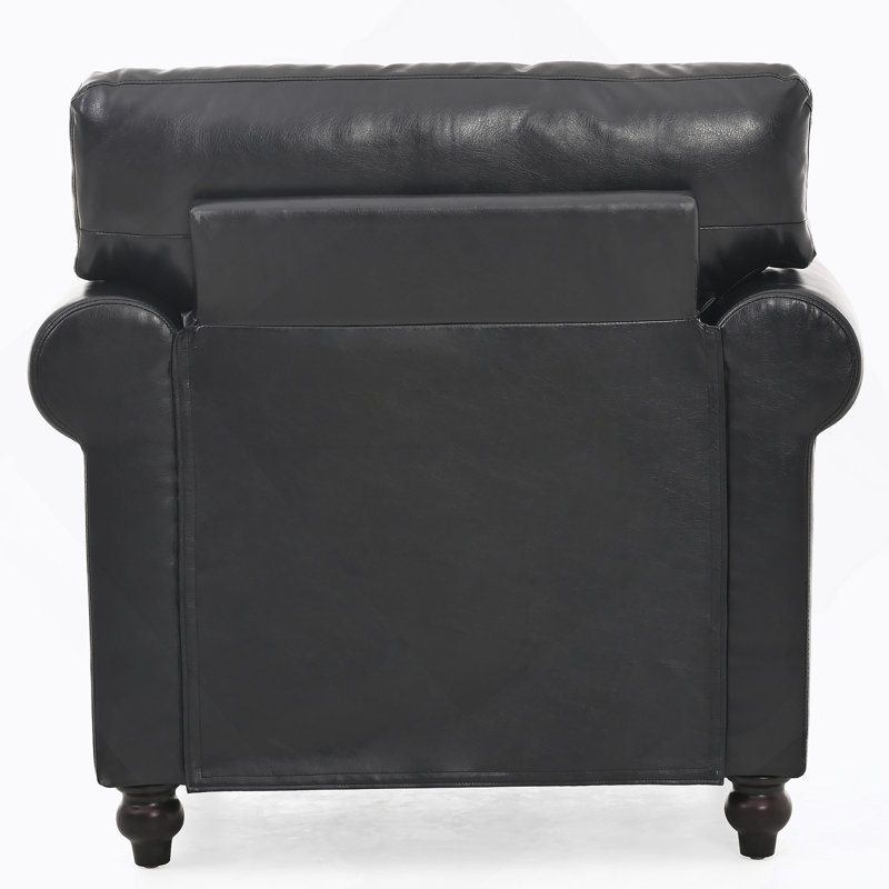 Canapé 1 place confortable et élégant avec coussin amovible et décoration élégante, parfait pour divers décors