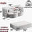 Convertible Folding Bed, Full Size Foam - Filled Corduroy With 2 Pillows, Coffee, No Assembly, For Lounging In Limited Spaces Good Small Apartments-1893558491