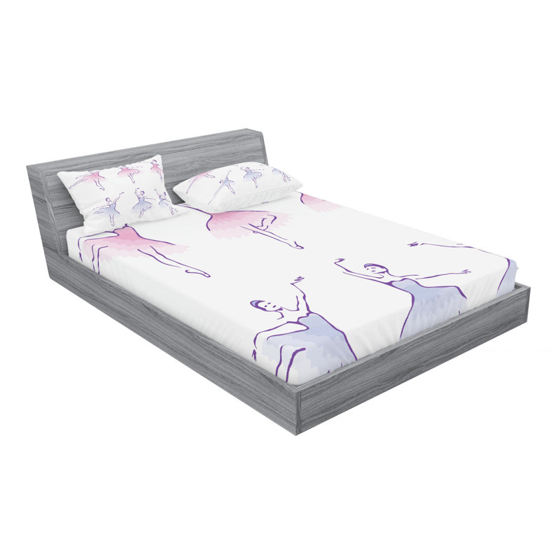 Microfiber Sheet Set, Queen Sheet Set with Fitted Sheet