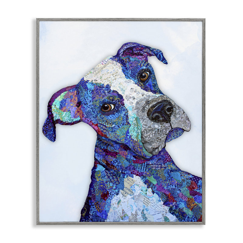 Portrait de chien Loverboy, estampe numérique, conception par Lisa Morales, Estampe numérique Farmhouse, H 20 po x l 16 po