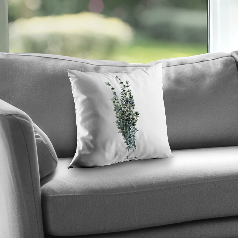 Thyme Leaves Bundle - Poly Twill Throw for Home Decor