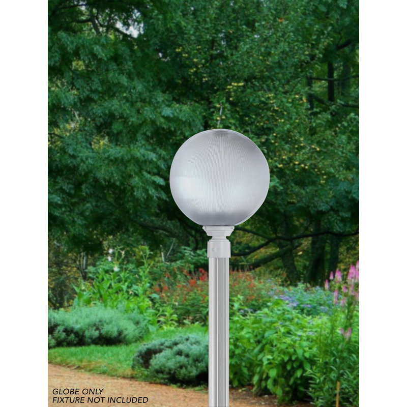 Solus 12" Prismatic Acrylic Globe with Twist Lock Neck - No Fixture Included