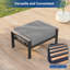 Ensemble de canapés de patio 3 pièces avec repose-pieds en osier de rotin PE pour patio et cour-107050010