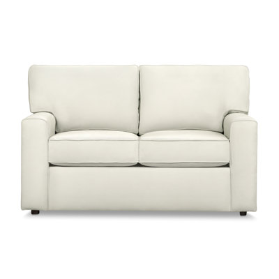  60" Square Arm Loveseat with Reversible Cushions
