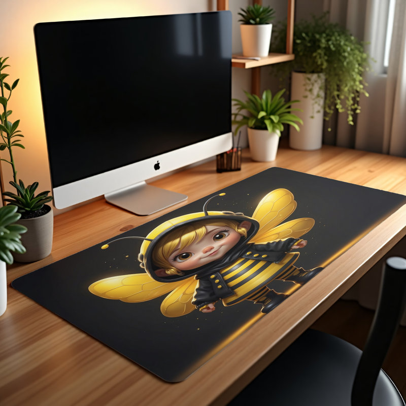 Polyester Desk Pad, 14.4x12.1