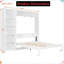 Grand lit escamotable mural avec tablettes personnalisables modernes - Solution de rêve peu encombrante-2054592670
