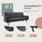 Ston Easton Twin 80 " Upholstered Convertible Sofa-193361832