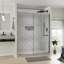 56-60" Wide X 71" High Pivot Semi-Frameless Shower Door With Clear Glass-106951604