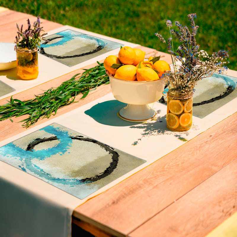 Polyester Abstract Rectangle Placemat