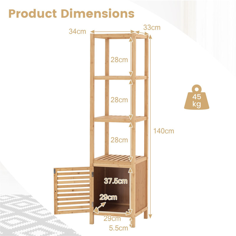 Freestanding Linen Cabinet