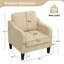 Chaises d'appoint Mid-Century avec coussins amovibles-229056704
