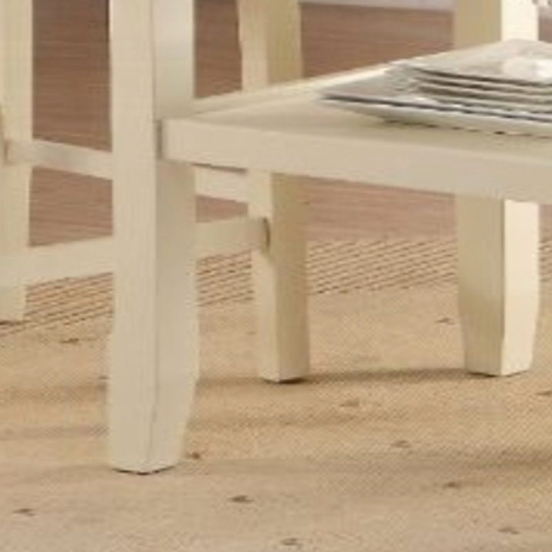 Cream Finish Counter Height Table