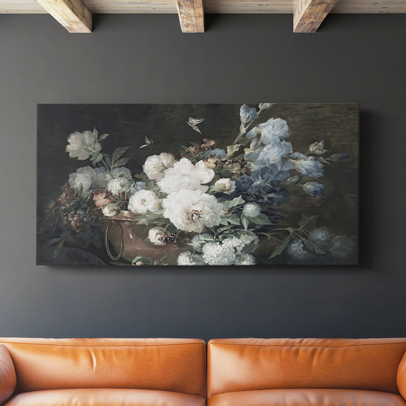 Botanical Series-CD XXXVI - Toile tendue avec châssis - Prêt à accrocher, H 24 po x l 48 po