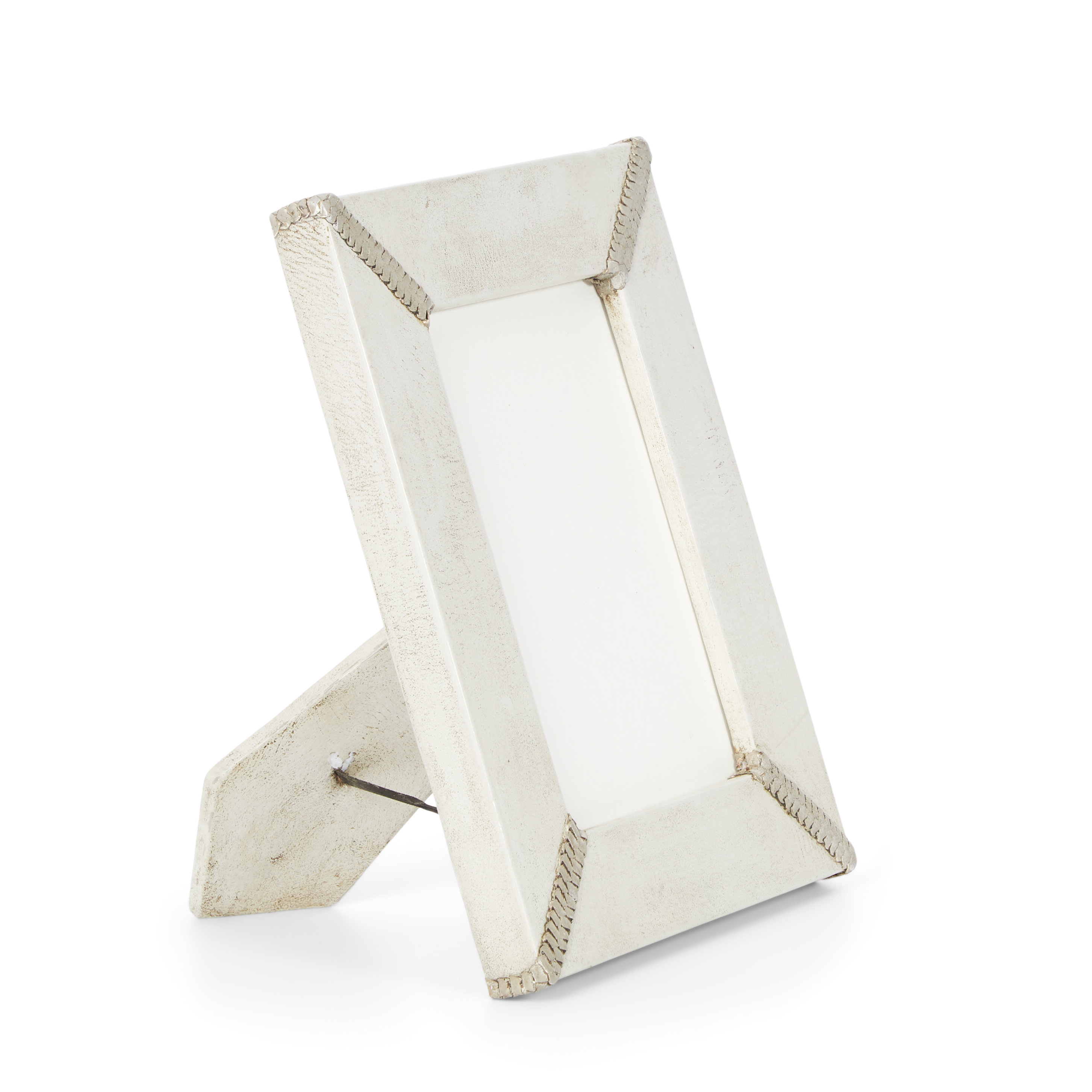 White Mother of Pearl White Marble Picture Frame, 4x6 - Anaya