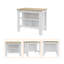Ensemble de cuisine 7 pièces 4 portes 4 pièces, armoire murale supérieure et îlot de cuisine-7709650