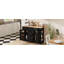 Buffet avec rangement TREXM, console de cuisine avec 5 tiroirs, 2 armoires, tablettes réglables, buffet pour la salle à manger, le salon, le vestibule (noir)