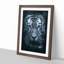 Tiger Portrait in Abstract - Picture Frame Painting Print-55611076-55611078