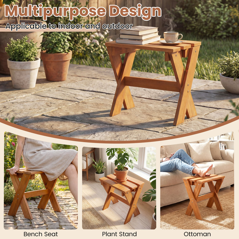 Solid Wood End Table