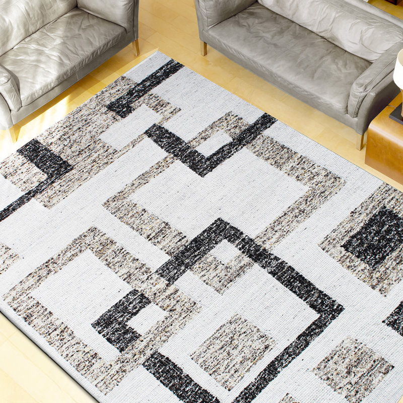 ANFL7399AIVBR Wool Area Rug, Rectangle 9' x 12'
