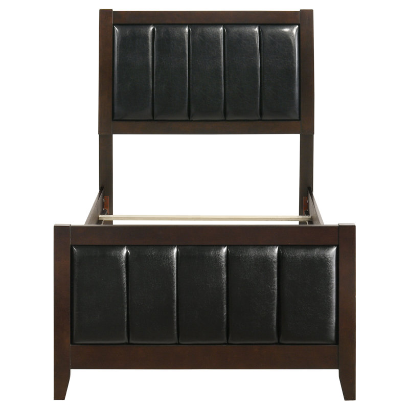 Boden Wood Twin Panel Bed Cappuccino, Twin