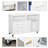 Printer Stand Home Office Mobile Cabinet Organizer Desktop With Caster Wheels, 2 Locking Breaks And Drawer