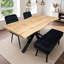 Wood Dining Set with Velvet Chairs Velvet Bench-2016181340-2016181314