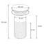 Calton 9.5 Cm Leg Bath Waste Bathroom Sink Drain-2122981625