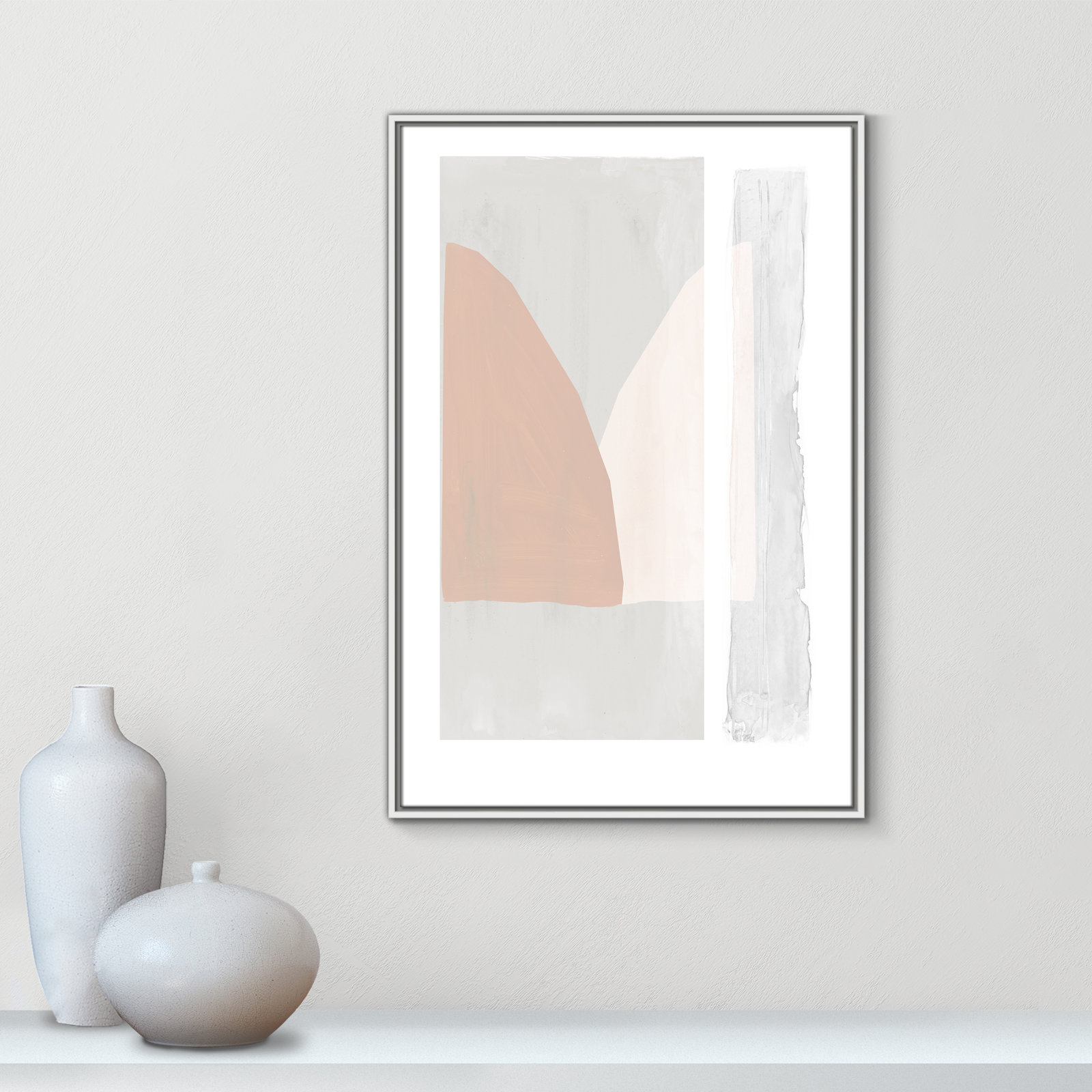 Soft and Light - Painting Print, White Framed Canvas, 37.5" H x 25.5" W x 2" D