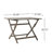 POSITANO  FOLDABLE DINING SET