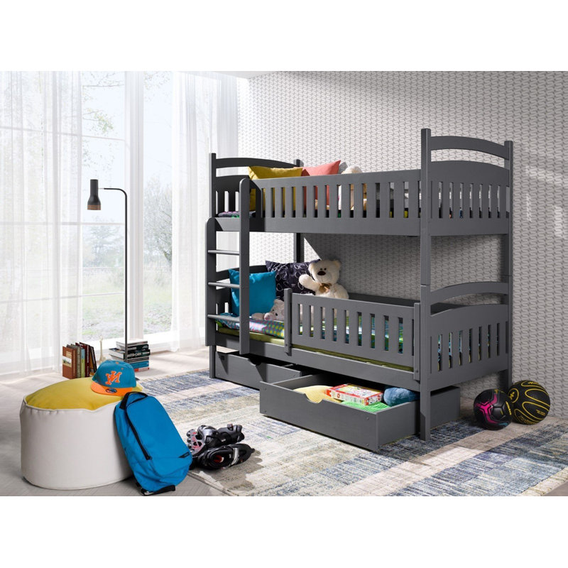 Estepp Single (3') Standard Bunk Bed, Graphite