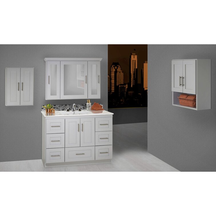 Thomas 36-in Solid Hardwood Bathroom Vanity with Power Bar and Drawer  Organizer - Yahoo Shopping