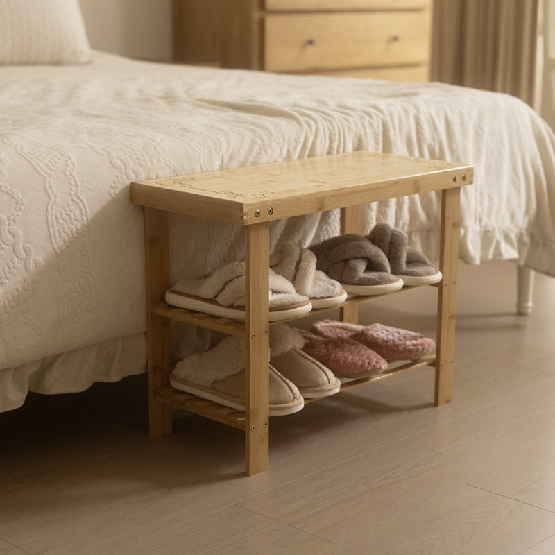 Bamboo, MDF Storage Bench