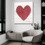  «Rustic Valentine Heart 3» par Kathleen Parr, art mural en verre acrylique, 36 po x 36 po