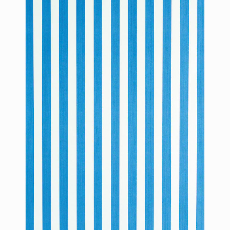 Edwin Stripe Medium Wallpaper, Cobalt