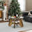 31.5" Glass Coffee Table for Living Room, 2-Tier Wood Accent Center Table with Open Storage-29619942