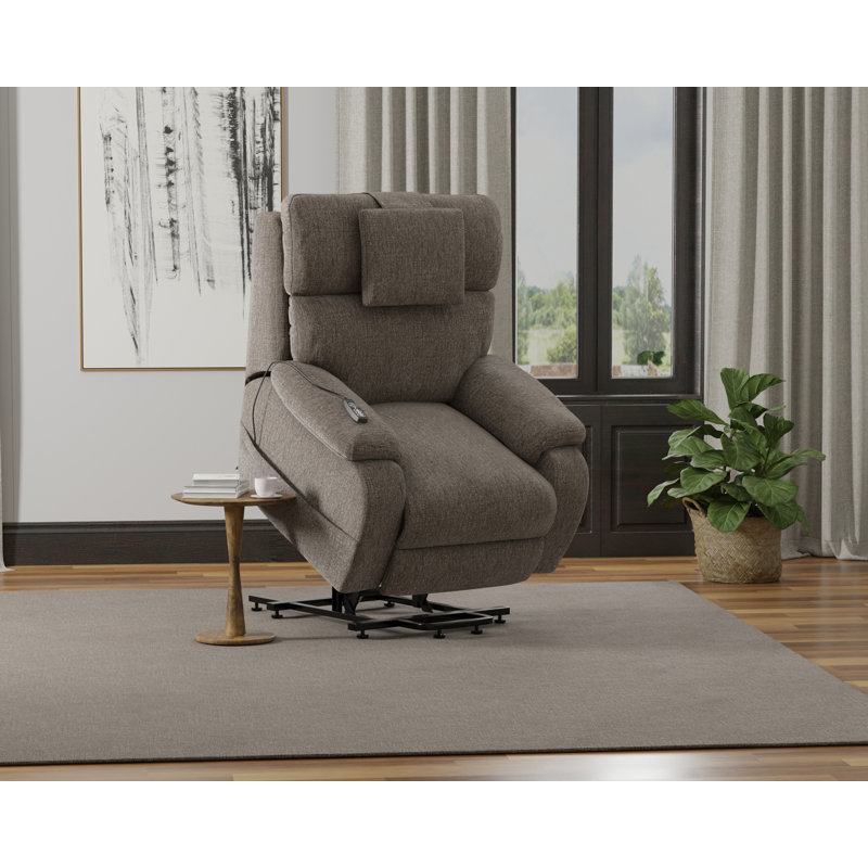 Snoozer Power Lift Power Headrest Lay Flat Recliner w/CR3 Heat/Massage/Zero Gravity, Brown