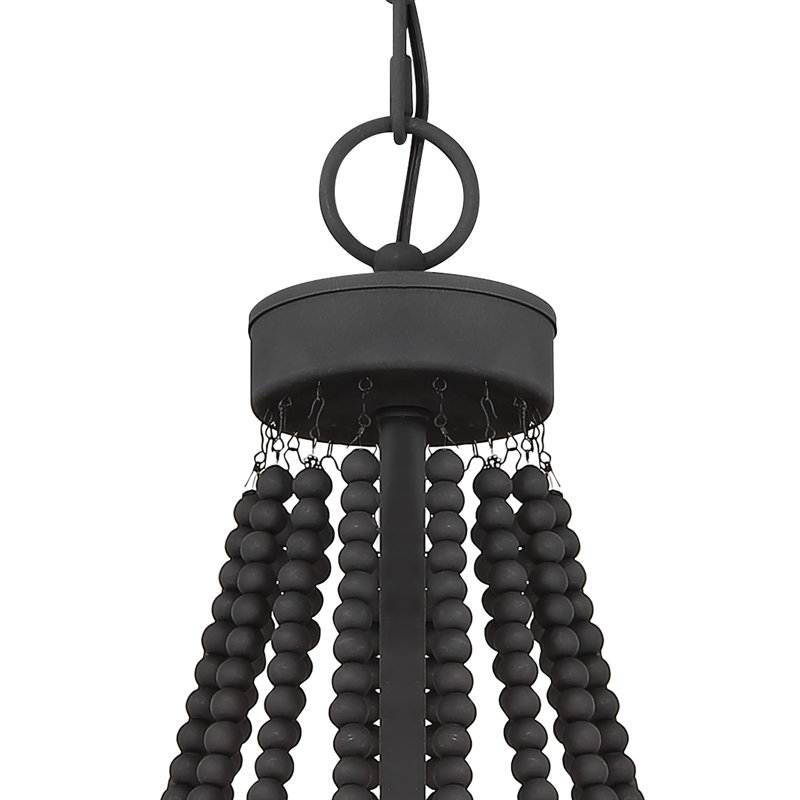 Lustre en acier à intensité variable 4 lumières l 16 po Chrisha, Zinc vieilli