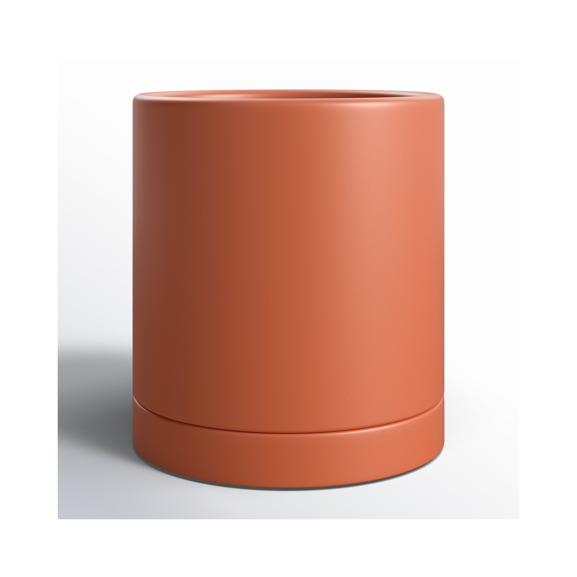 Carlotta Ceramic Pot Planter, Terracotta, 5.75" H x 5" W x 5" D
