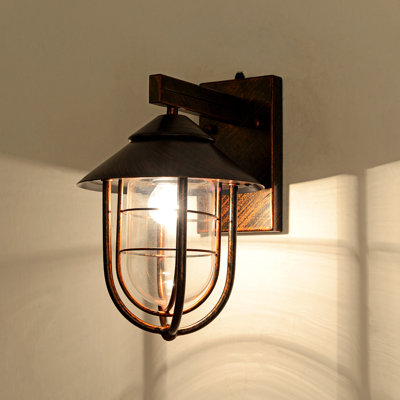 Outdoor Farmhouse Wall Sconce With Dusk To Dawn